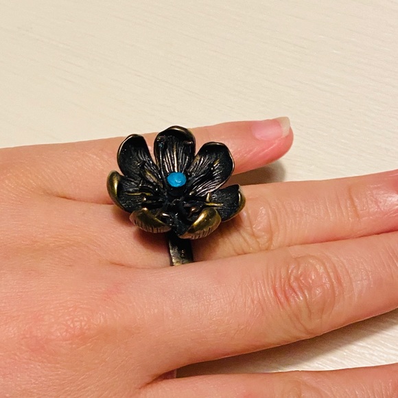 lucky brand ring and turquoise earrings - Picture 1 of 8